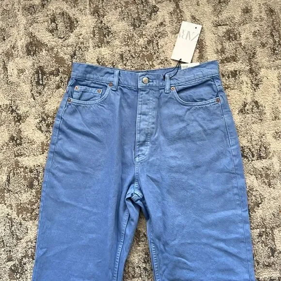 ZARA | Sky Blue | STRAIGHT LEG JEANS - Picture 12 of 12